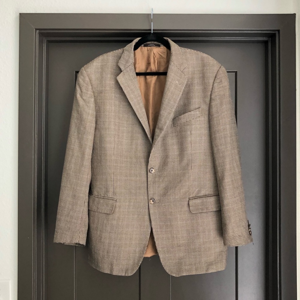 NORDSTROM | beige houndstooth blazer